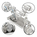 Stirling Engine Generator Hot Air Motor Model Educational Toy Kit wi/ LED