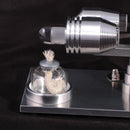 Stirling Engine Generator Hot Air Motor Model Educational Toy Kit wi/ LED
