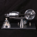 Stirling Engine Generator Hot Air Motor Model Educational Toy Kit wi/ LED
