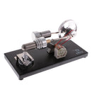 Stirling Engine Generator Hot Air Motor Model Educational Toy Kit with LED