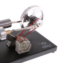 Stirling Engine Generator Hot Air Motor Model Educational Toy Kit with LED