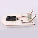 Kids DIY Boat Vehicle Toy Wood Boat Ship Self-paint Model Construction Toy Playsets