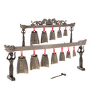 Exquisite Chinese Ancient Classical Bronze Antique Instrument Chime Sculpture Art Craft Collectibles Playset