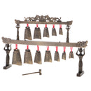 Exquisite Chinese Ancient Classical Bronze Antique Instrument Chime Sculpture Art Craft Collectibles Playset