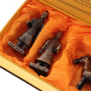 5pcs China Ancient Qinyong Terra Cotta Warriors Figurine Action Figures Collectibles Desktop Ornament Playset Birthday Gift