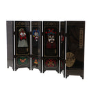 Exquisite Handcraft Wood Paint Small Screen Business Gift Travel Souvenir Collectibles with Box -Opera Facial Mask