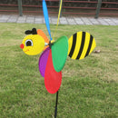 68cm Lifelike Bee Windmill Wind Whirligig Wheel Home Garden Lawn Yard Decor Kids Toy