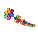10m Fordable Rainbow Flower Windmill String Whirligig Wheels Garden Camping Decoration