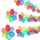 10m Fordable Rainbow Flower Windmill String Whirligig Wheels Garden Camping Decoration