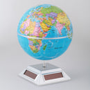 15cm Solar Powered Self Rotating World Globe Geography Atlas Toy Desk Ornament