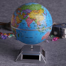 15cm Solar Powered Self Rotating World Globe Geography Atlas Toy Desk Ornament