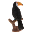 Highly Details Nature Animal Model Action Figurine Kids Educational Novelty Toy -Parrot Standing on Tree