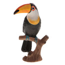 Highly Details Nature Animal Model Action Figurine Kids Educational Novelty Toy -Parrot Standing on Tree