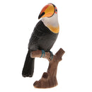 Highly Details Nature Animal Model Action Figurine Kids Educational Novelty Toy -Parrot Standing on Tree