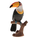 Highly Details Nature Animal Model Action Figurine Kids Educational Novelty Toy -Parrot Standing on Tree