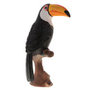 Highly Details Nature Animal Model Action Figurine Kids Educational Novelty Toy -Parrot Standing on Tree
