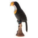 Highly Details Nature Animal Model Action Figurine Kids Educational Novelty Toy -Parrot Standing on Tree
