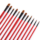 36pcs Paint Brush Artist Brushes Set Roll Up Canvas Bag Painting Supplies