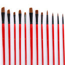 36pcs Paint Brush Artist Brushes Set Roll Up Canvas Bag Painting Supplies
