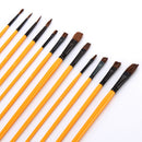 36pcs Paint Brush Artist Brushes Set Roll Up Canvas Bag Painting Supplies