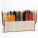 36pcs Paint Brush Artist Brushes Set Roll Up Canvas Bag Painting Supplies