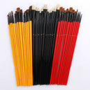 36pcs Paint Brush Artist Brushes Set Roll Up Canvas Bag Painting Supplies