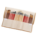 38pcs Paint Brush Artist Brushes Set Roll Up Canvas Bag Painting Supplies