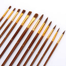 38pcs Paint Brush Artist Brushes Set Roll Up Canvas Bag Painting Supplies
