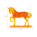 100 Pieces 3D Crystal Puzzle Horse Shaped Sparkling Assembly Model Kids Intellectual Hands-on Toy Yellow