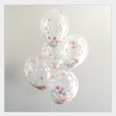 5 Pieces Colorful 18 inch Confetti Filled Latex Helium Balloons Festival Party Birthday Decoration Inflatable Toy