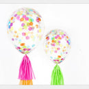 5 Pieces Colorful 18 inch Confetti Filled Latex Helium Balloons Festival Party Birthday Decoration Inflatable Toy