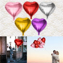 16Pcs Reusable Iridescent Heart Foil Helium Balloons Birthday Wedding Party Home Decor Romantic