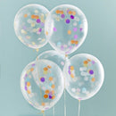 1 Pack 1000 Pieces Multicolor Round Heart Shaped Colorful Confetti Latex Balloon Accessories Party Supplies