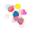 1 Pack 1000 Pieces Multicolor Round Heart Shaped Colorful Confetti Latex Balloon Accessories Party Supplies