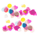1 Pack 1000 Pieces Multicolor Round Heart Shaped Colorful Confetti Latex Balloon Accessories Party Supplies