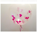 1 Pack 1000 Pieces Multicolor Round Heart Shaped Colorful Confetti Latex Balloon Accessories Party Supplies