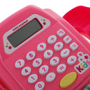 Realistic Actions Plastic Electronic Cash Register Supermarket Playset Toys with Scanner Sounds Green Pink