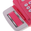 Realistic Actions Plastic Electronic Cash Register Supermarket Playset Toys with Scanner Sounds Green Pink