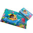 Wood Puzzle Jigsaw 60 Pieces Dog Cartoon Number Cognitive Kids Parents Interactive Games with Iron Box