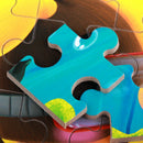 Wood Puzzle Jigsaw 60 Pieces Dog Cartoon Number Cognitive Kids Parents Interactive Games with Iron Box
