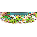 Sheep Cartoon Wood Puzzle Jigsaw 60 Pieces Preschool Educational Hands-on Puzzle Toy Indoor Outdoor Games with Iron Box