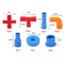72 Pieces Pipe & Joint Construction Sets Building Blocks Toys for Kids Toddler