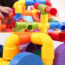 72 Pieces Pipe & Joint Construction Sets Building Blocks Toys for Kids Toddler