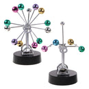 Colorful Ferris Wheel Revolving Balance Balls Perpetual Motion Electric Wiggler Model Magnetic Gadget Crafts Home Office Desk Decoration Children Kids Educational Toy Gift