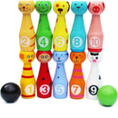 Mini 13 Pieces Creative Cartoon Bowling Set Kids Hands-on Intellectual Development Toy Good Gifts Games