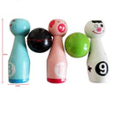 Mini 13 Pieces Creative Cartoon Bowling Set Kids Hands-on Intellectual Development Toy Good Gifts Games