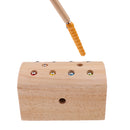 Wooden Magnetic Catch Insects Game Toys Kids Early Education Puzzle Children Toys Wood Color