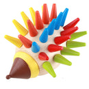 4.7x4.7inch Children Wooden Magnetic Colorful Hedgehog Blocks Model Puzzle Assemble Toys for Baby Kids Early Education Fine Motor Skills