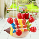 4.7x4.7inch Children Wooden Magnetic Colorful Hedgehog Blocks Model Puzzle Assemble Toys for Baby Kids Early Education Fine Motor Skills
