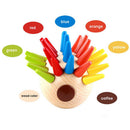 4.7x4.7inch Children Wooden Magnetic Colorful Hedgehog Blocks Model Puzzle Assemble Toys for Baby Kids Early Education Fine Motor Skills